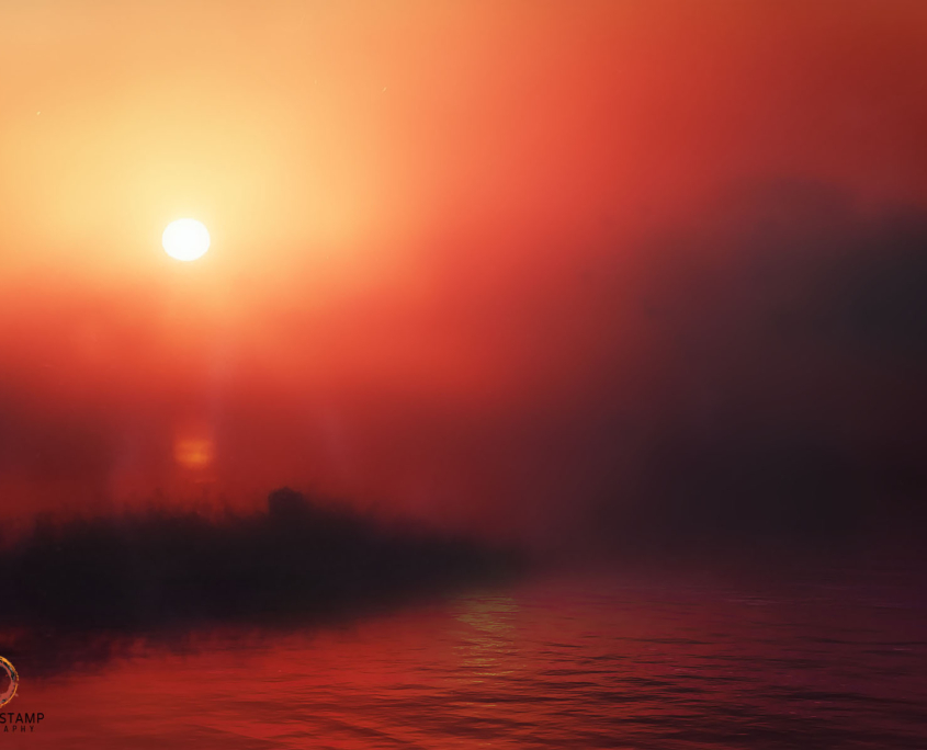 Fire On The Water - Pretoriuskop Dam Kruger National Park - Landscape